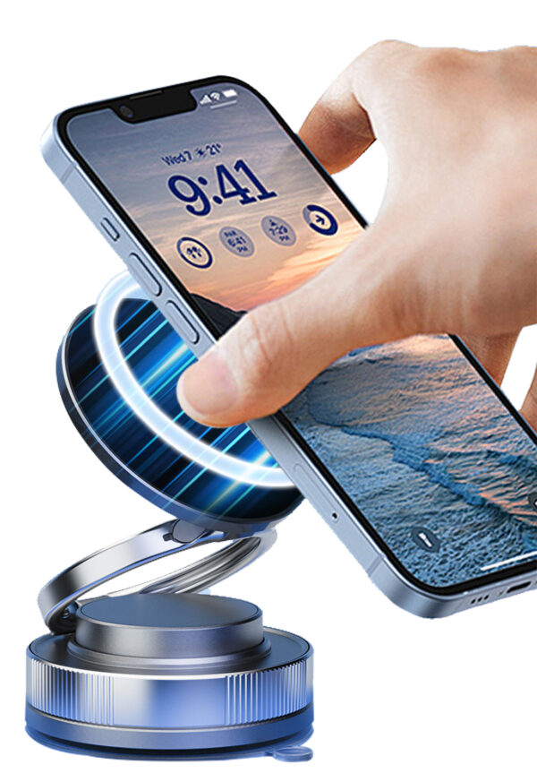 Magnetic Car Phone Holder,Cell Phone Automobile Cradles Holder for Magsafe 360° Adjustable Mount, Holders for Your Car for iPhone 16 Pro Max 15 14 13 12 Plus (Black) - Image 7