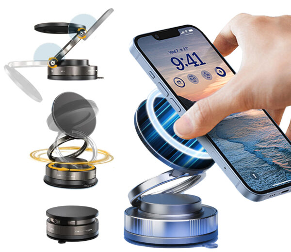Magnetic Car Phone Holder,Cell Phone Automobile Cradles Holder for Magsafe 360° Adjustable Mount, Holders for Your Car for iPhone 16 Pro Max 15 14 13 12 Plus (Black)